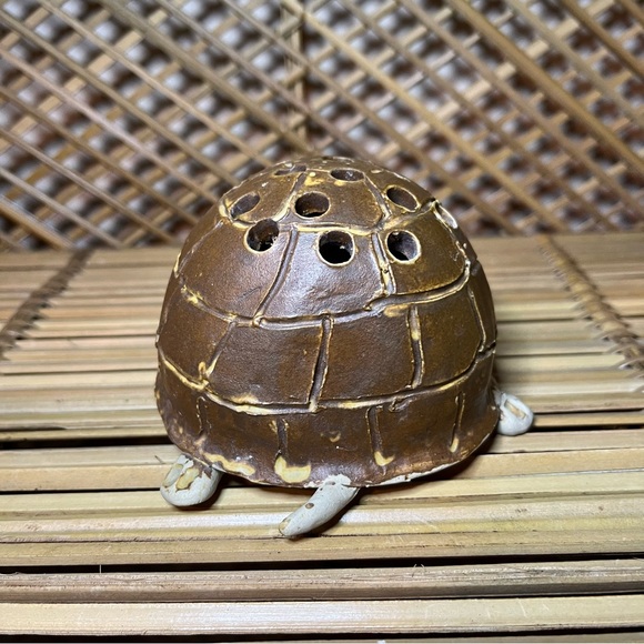 Other Vintage Turtle Clay Pottery Handmade Incense Holder Poshmark